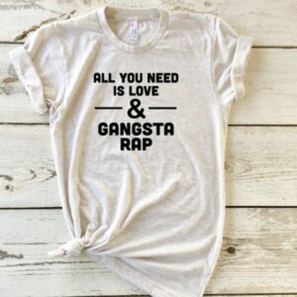 Tops - Love and Gangsta Rap Unisex Tee